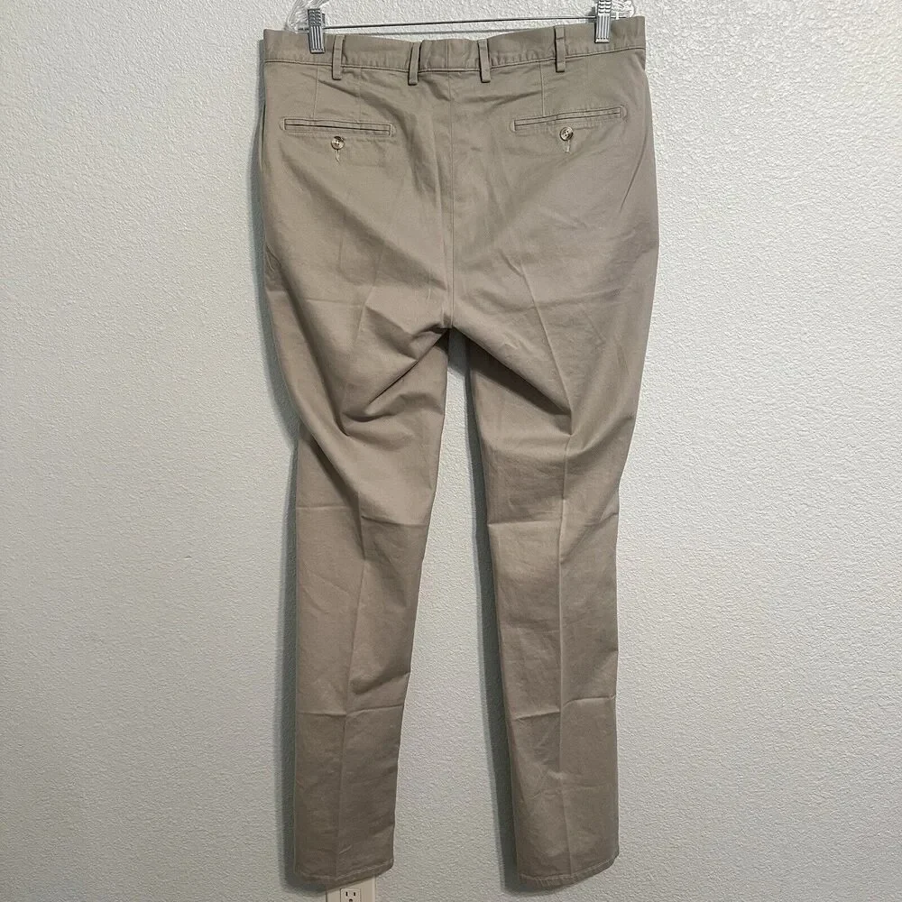 PETER MILLAR Pants Mens Size 36x36 Crown Pilot Flat Front MTN Gray Golf Trouser